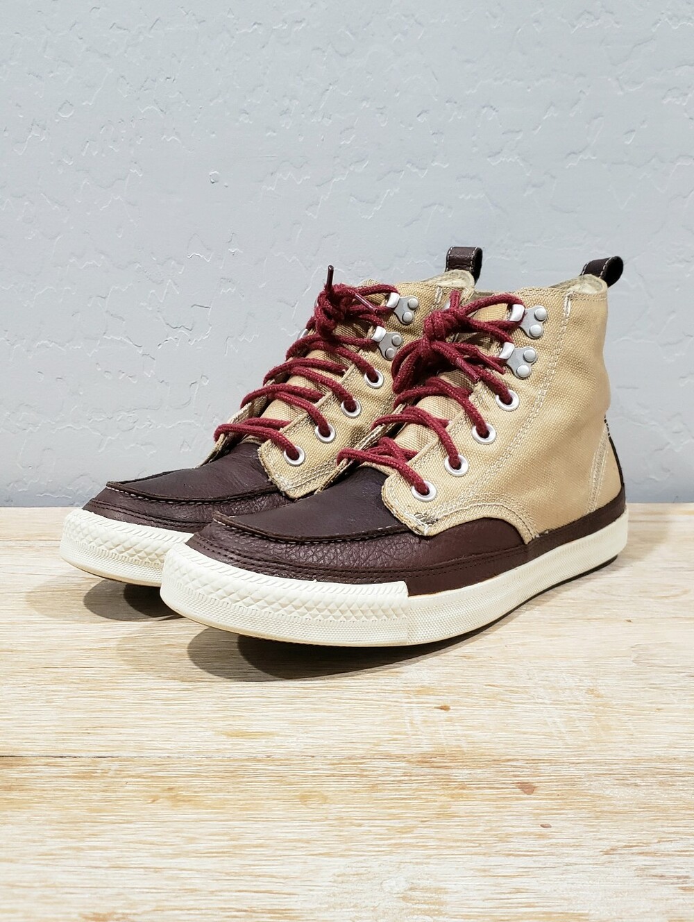 CONVERSE Womens All Star Coated Canvas Athleisure Sneakers (9.5/7.5 Men's) Brown